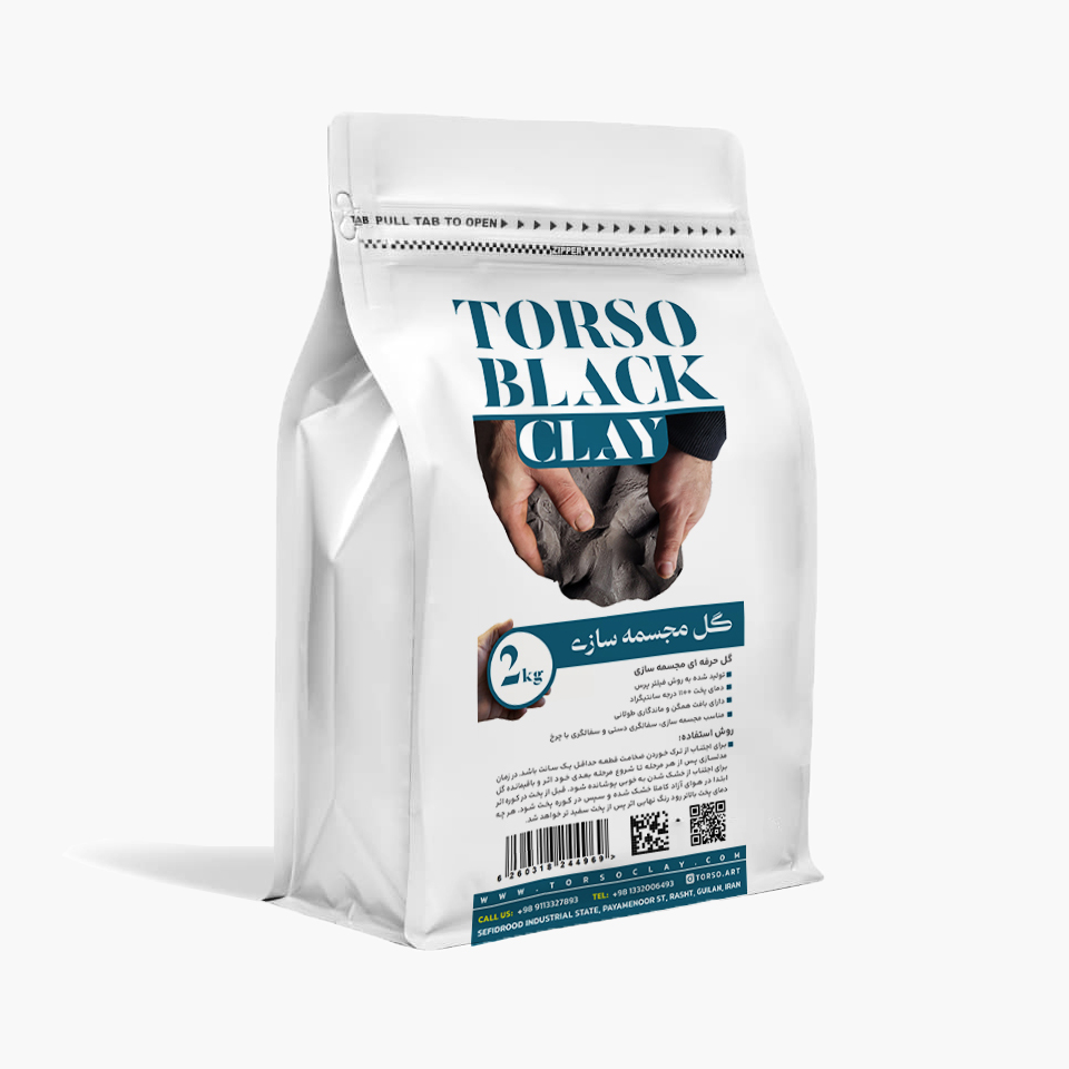product black clay گل سیاه مجسمه سازی / دو کیلویی - تصویر 1