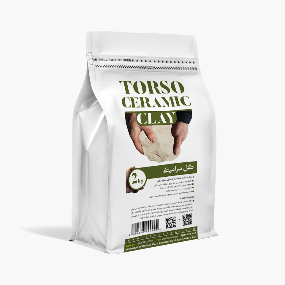 product ceramic clay گل سرامیک تورسو/ دو کیلویی - تصویر 1